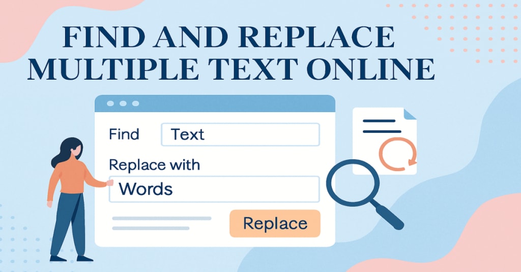 Find and replace online